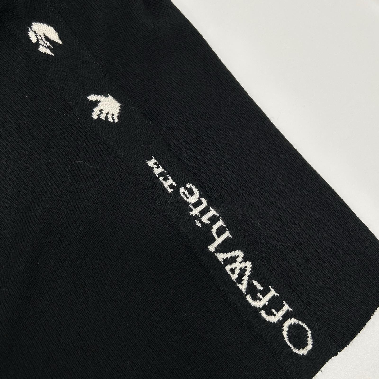OFF-WHITE オフホワイト OWHB005E20KNI001 ブラック トップス