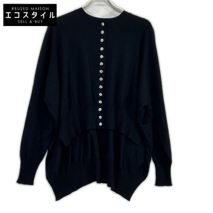 LOUIS VUITTON Louis Vuitton FFKC15HVK Black Cashmere cardigan Top