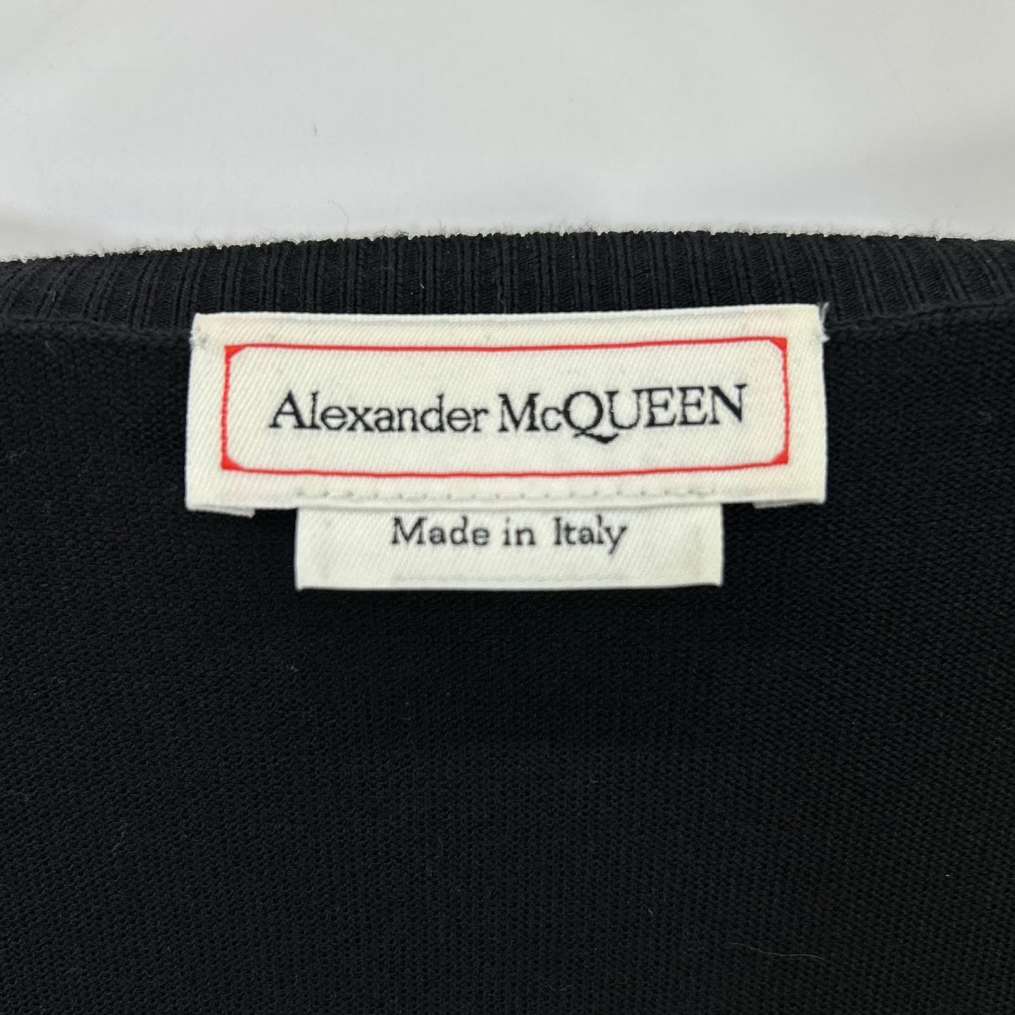 ALEXANDER McQUEEN アレキサンダーマックイーン 633648 ブラック ペプラムニットカーディガン トップス