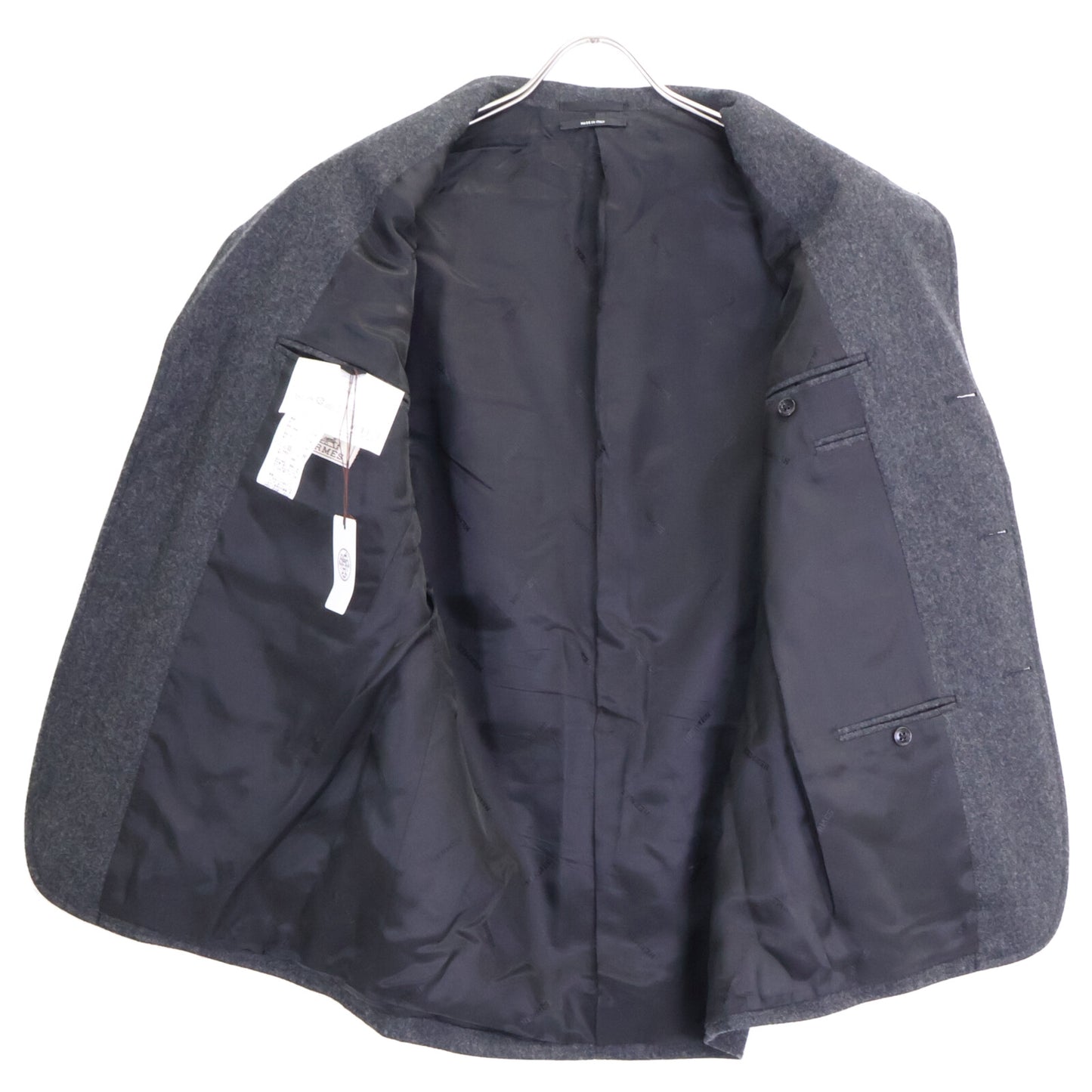 HERMES エルメス 【新品同様/国内正規】G9607K/16510000 ウール 3Bテーラードジャケット/ジョグパンツ セットアップ スーツ セットアップ