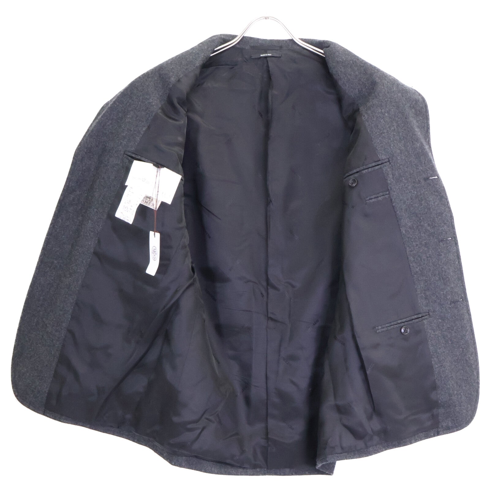 HERMES エルメス 【新品同様/国内正規】G9607K/16510000 ウール 3Bテーラードジャケット/ジョグパンツ セットアップ スーツ セットアップ