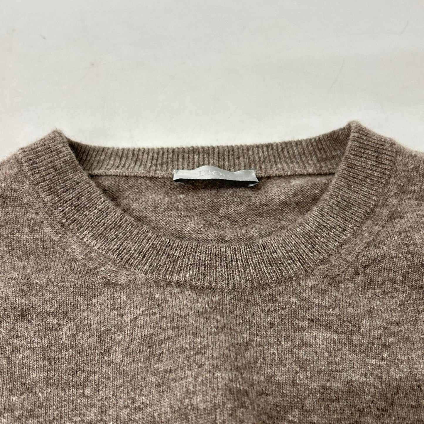 DIOR ディオール 613M623A3018 ウール カシミヤ CDロゴ刺繍 ボックス クルーネック ニット トップス