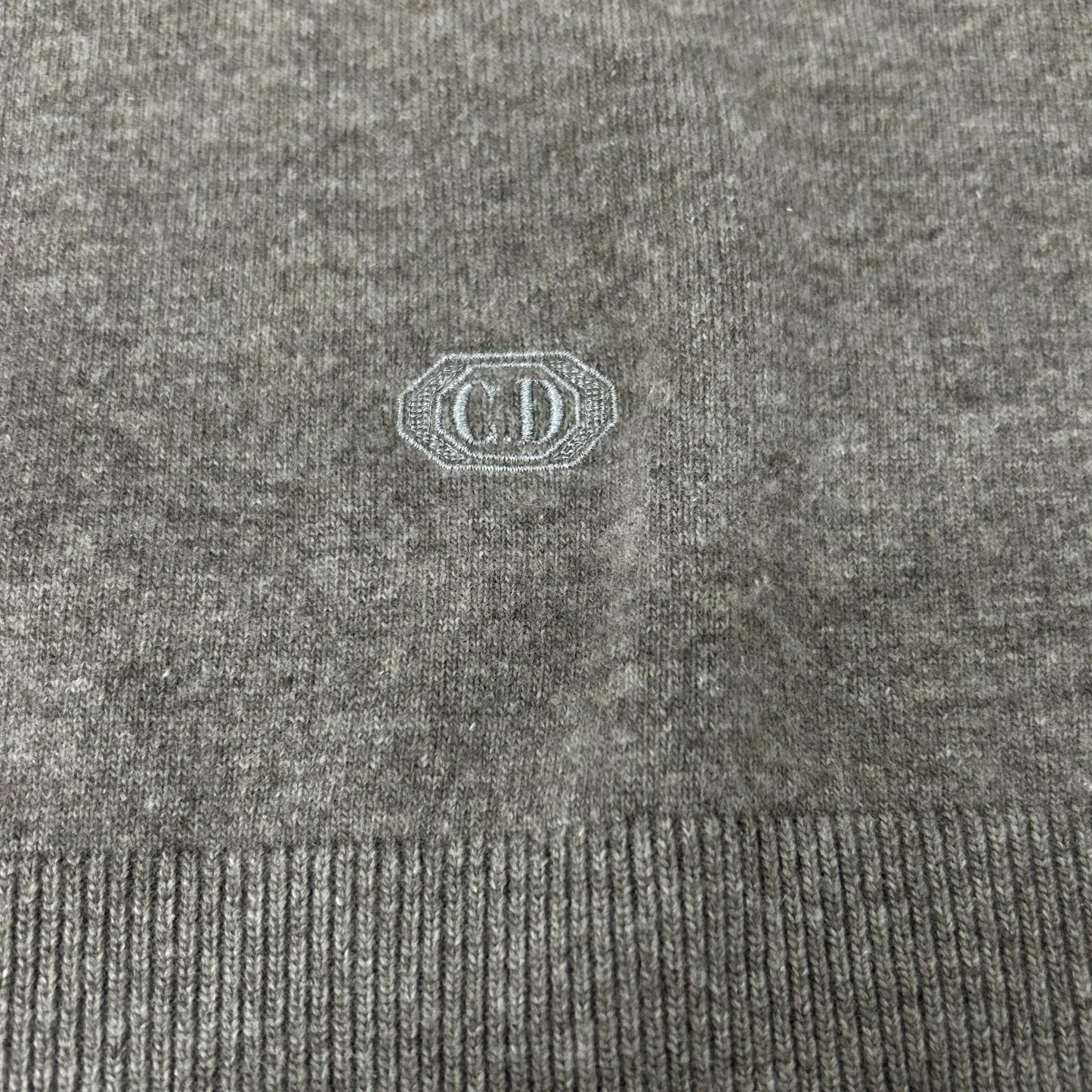 DIOR ディオール 613M623A3018 ウール カシミヤ CDロゴ刺繍 ボックス クルーネック ニット トップス
