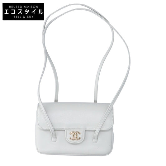 CHANEL シャネル AP5068 シャイニーグレインドカーフスキン ストラップ クラッチ バッグ ロングショルダーミニバッグ ショルダーバッグ