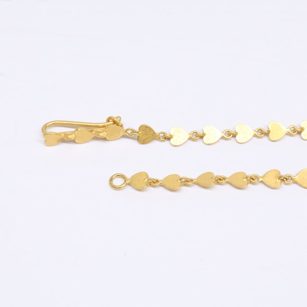 Marie-Helene de Taillac マリーエレーヌドゥタイヤック 美品 K20YG スモールハート シークインズ 16インチ ネックレス