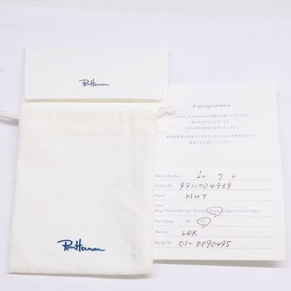 Marie-Helene de Taillac マリーエレーヌドゥタイヤック 美品 K20YG スモールハート シークインズ 16インチ ネックレス
