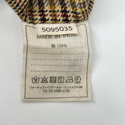 45R フォーティファイブ アール 5095035 インドうすネルのビッグシャツワンピース ワンピース