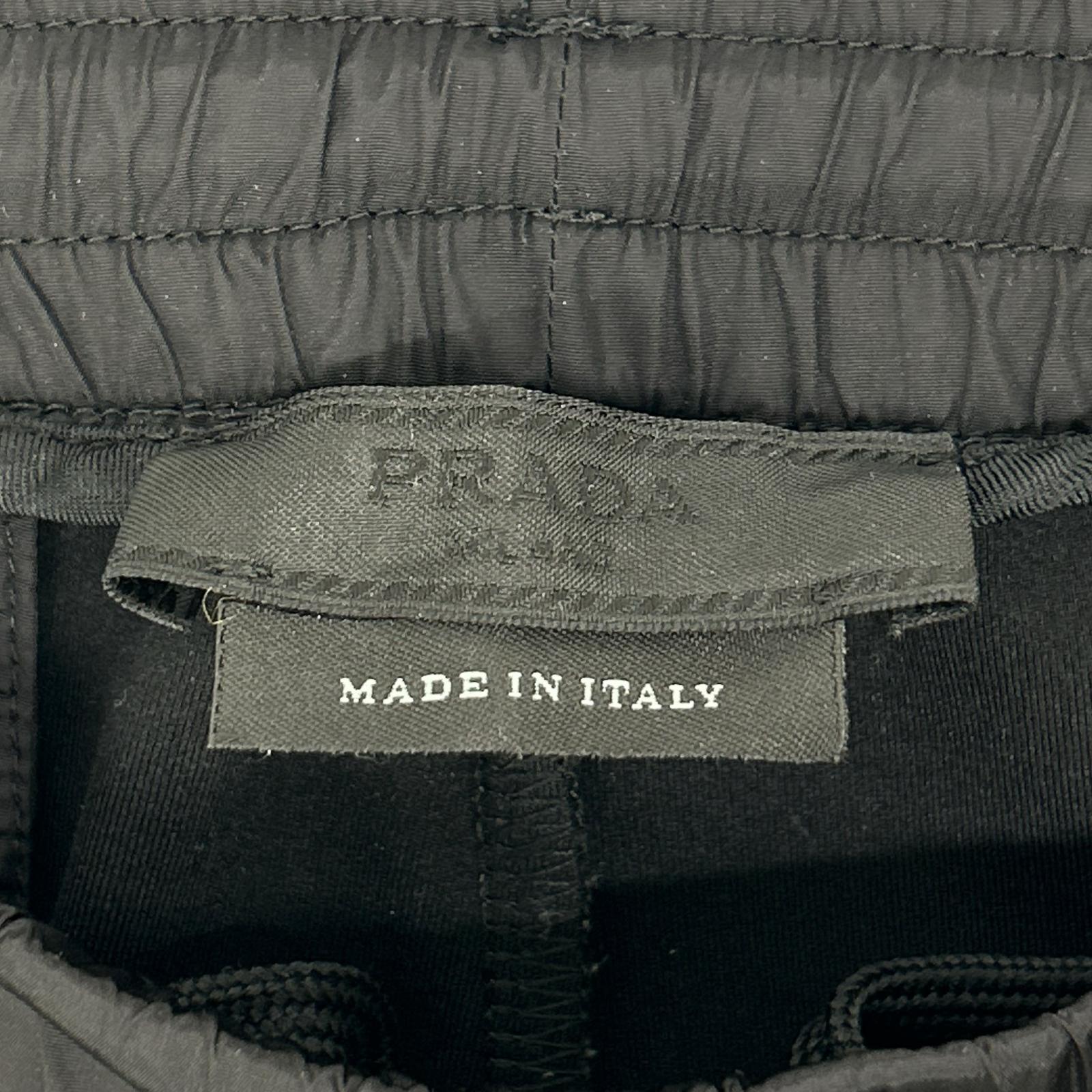 PRADA プラダ 18年製 SJP255 ナイロン切替 ストレッチ パンツ ボトムス