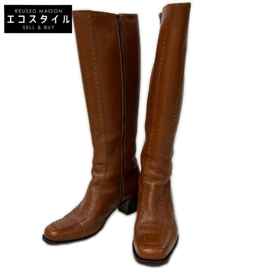 TANINO CRISCI タニノクリスチー ステッチデザイン ロングブーツ シューズ