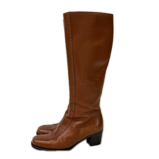 TANINO CRISCI タニノクリスチー ステッチデザイン ロングブーツ シューズ
