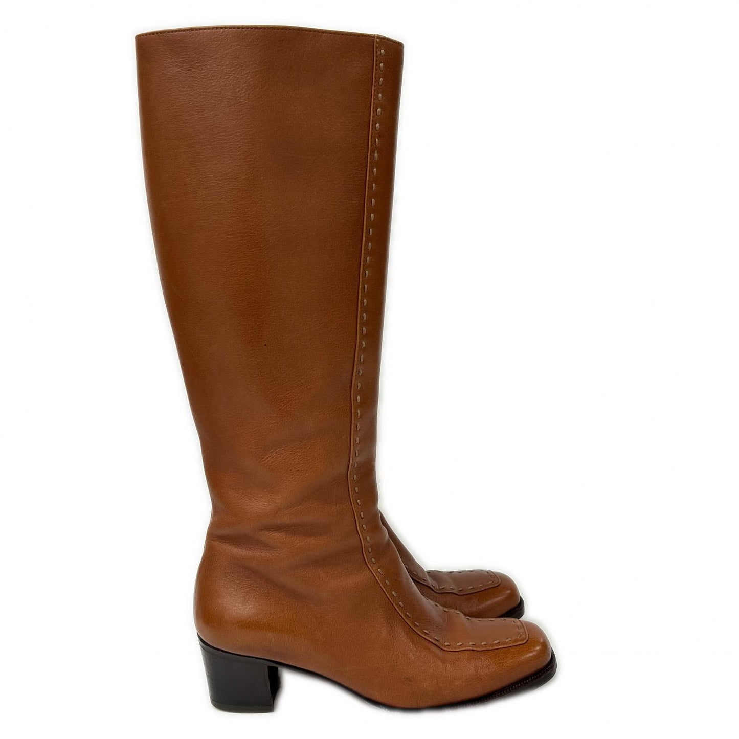 TANINO CRISCI タニノクリスチー ステッチデザイン ロングブーツ シューズ