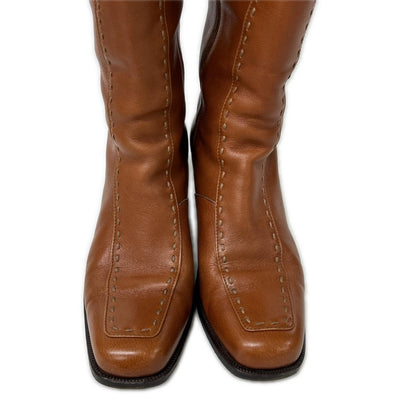 TANINO CRISCI タニノクリスチー ステッチデザイン ロングブーツ シューズ