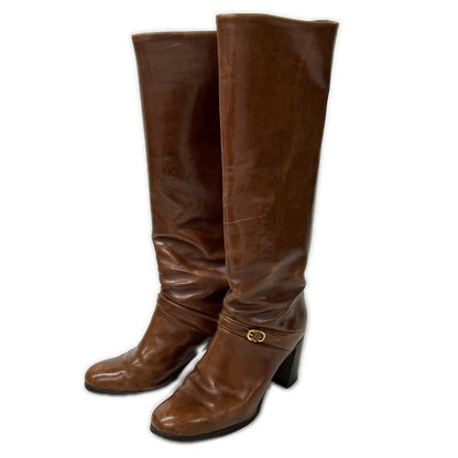 TANINO CRISCI タニノクリスチー 001373 シングルモンク チャンキーヒール ジョッキーブーツ シューズ