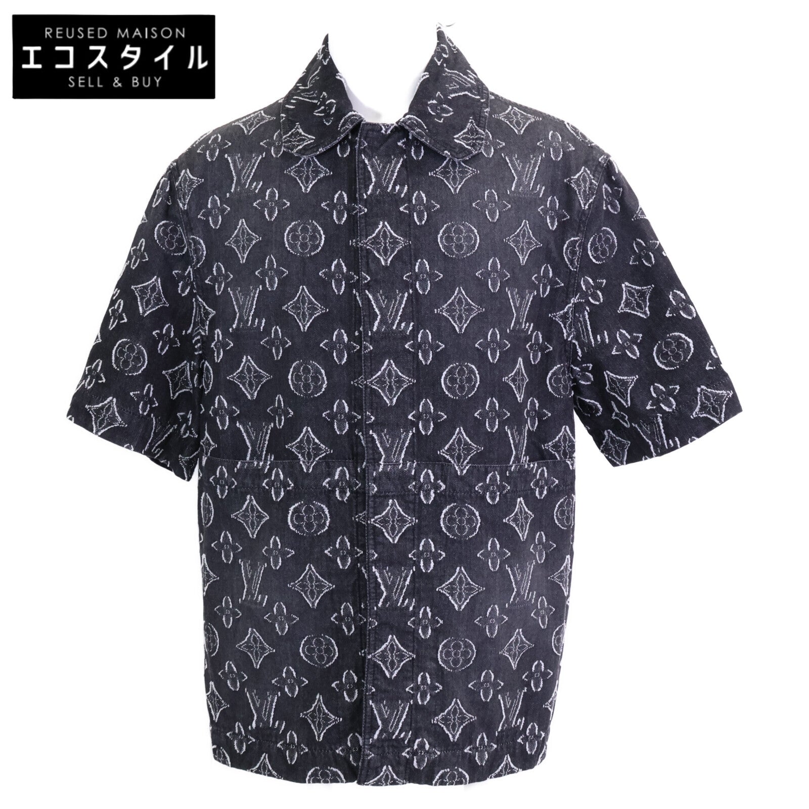 LOUIS VUITTON ルイヴィトン 【新品同様/国内正規/23年製】RM232 ARS HPS73W モノグラム デニム 半袖シャツ トップス