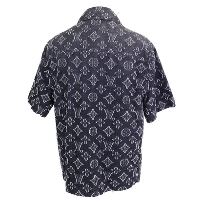 LOUIS VUITTON ルイヴィトン 【新品同様/国内正規/23年製】RM232 ARS HPS73W モノグラム デニム 半袖シャツ トップス