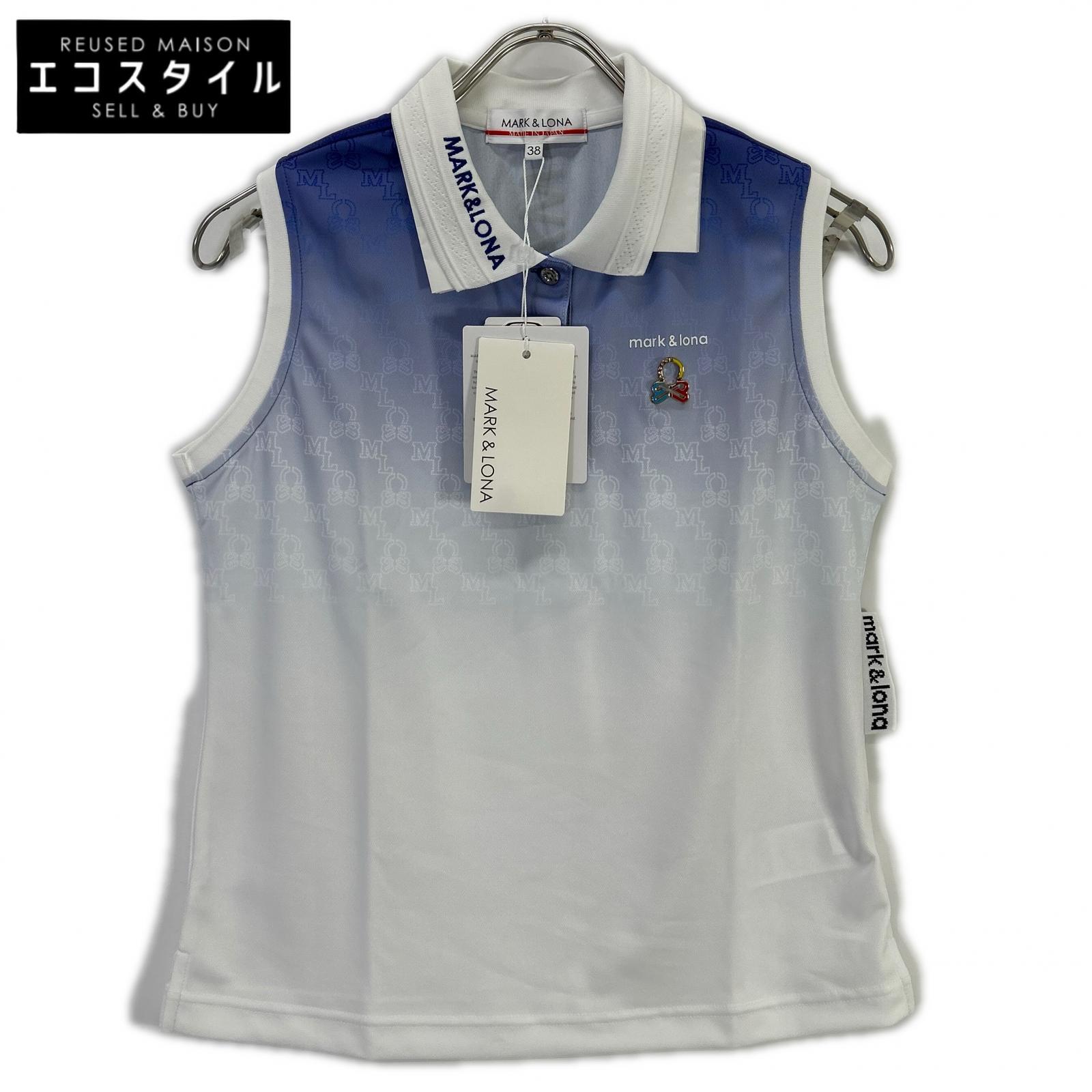 MARK&LONA マークアンドロナ MLW-6A-AP04 Ritmo Monogram Sleeveless ポロシャツ トップス