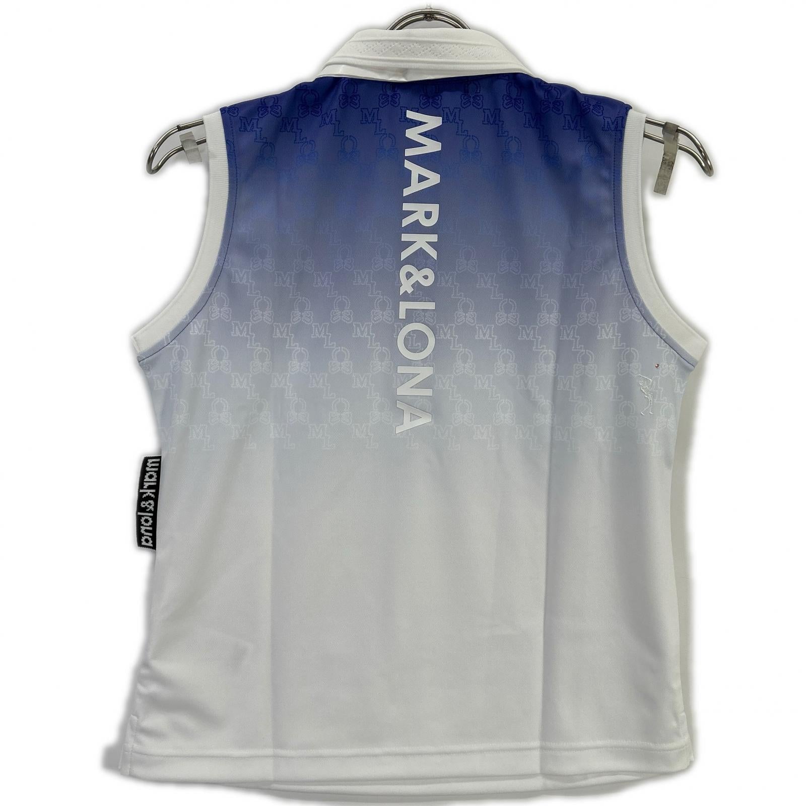 MARK&LONA マークアンドロナ MLW-6A-AP04 Ritmo Monogram Sleeveless ポロシャツ トップス