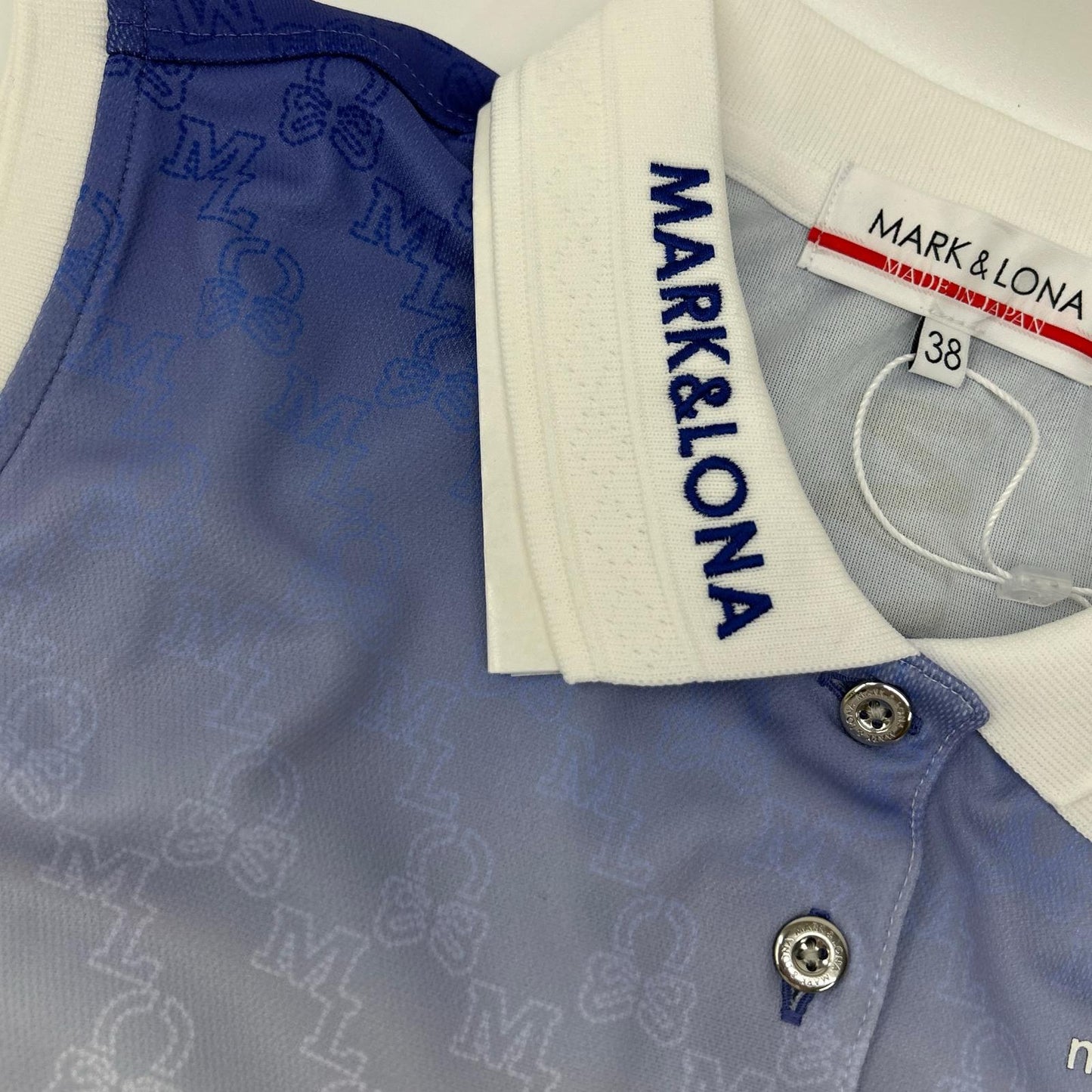 MARK&LONA マークアンドロナ MLW-6A-AP04 Ritmo Monogram Sleeveless ポロシャツ トップス