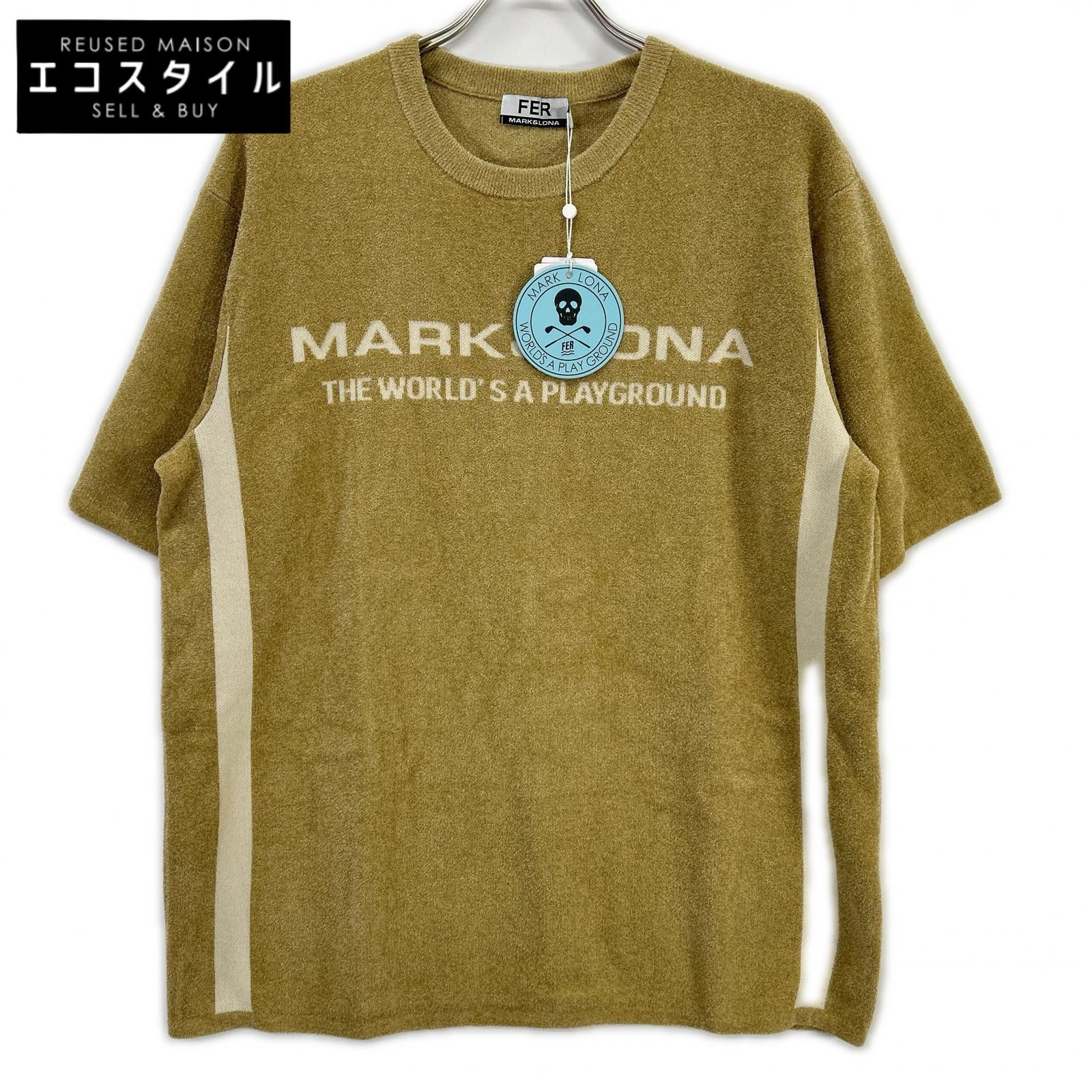 MARK&LONA マークアンドロナ MFM-6A-AA10 Plush Velour Touch ベージュ Tシャツ トップス