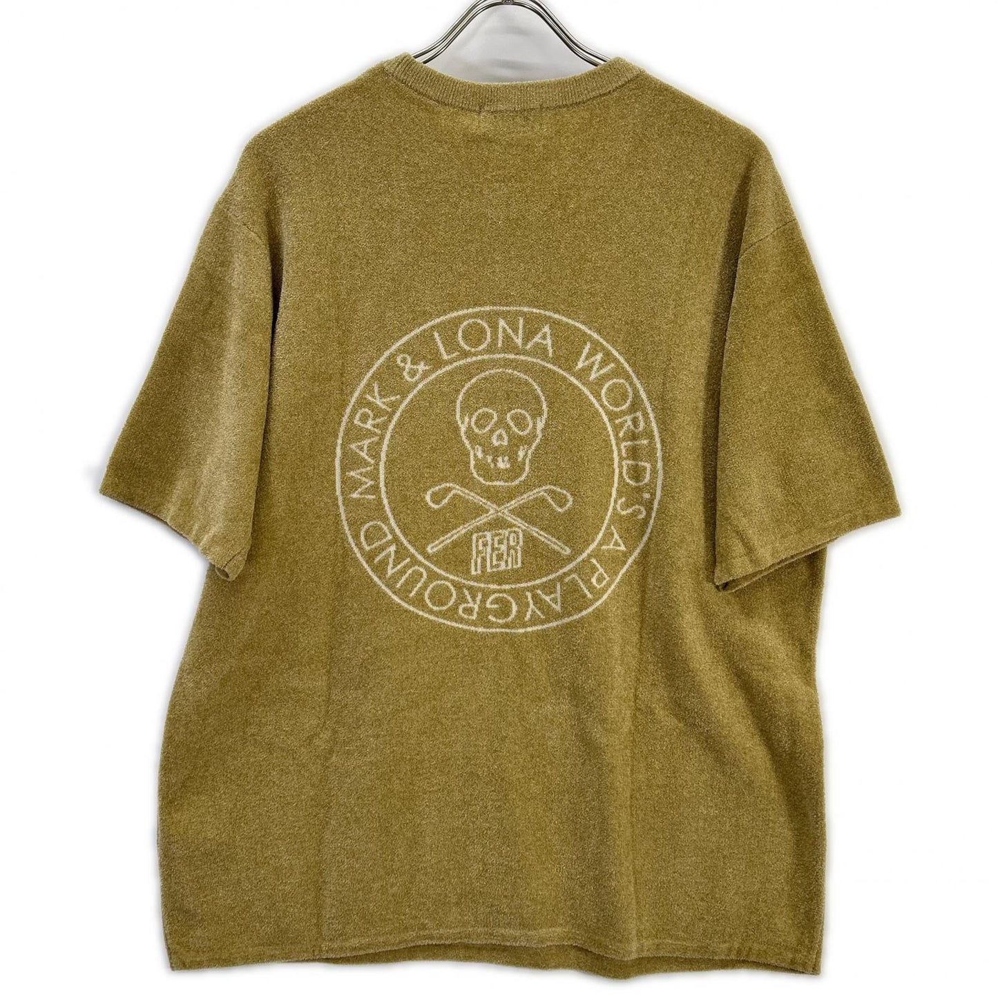 MARK&LONA マークアンドロナ MFM-6A-AA10 Plush Velour Touch ベージュ Tシャツ トップス