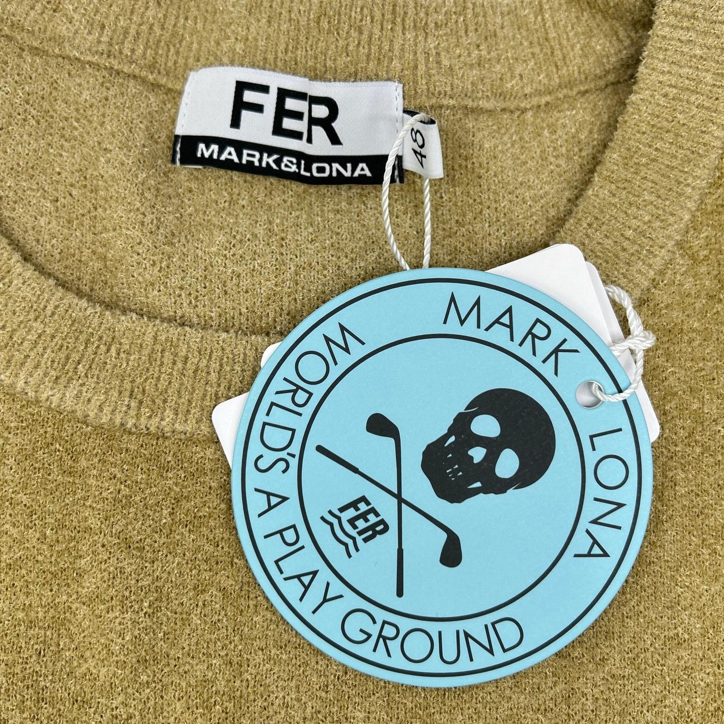 MARK&LONA マークアンドロナ MFM-6A-AA10 Plush Velour Touch ベージュ Tシャツ トップス