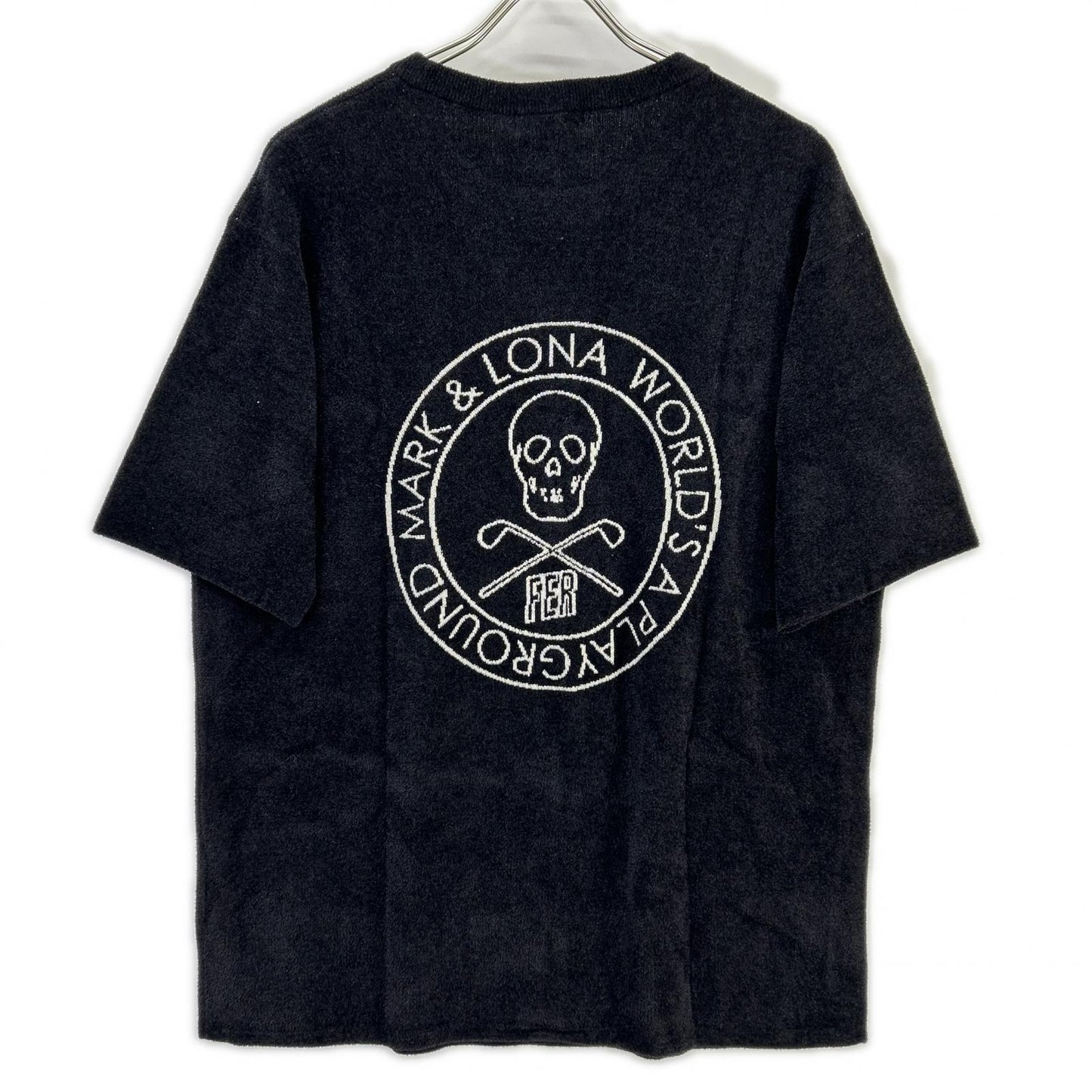 MARK&LONA マークアンドロナ MFM-6A-AA10 Plush Velour Touch ブラック Tシャツ トップス