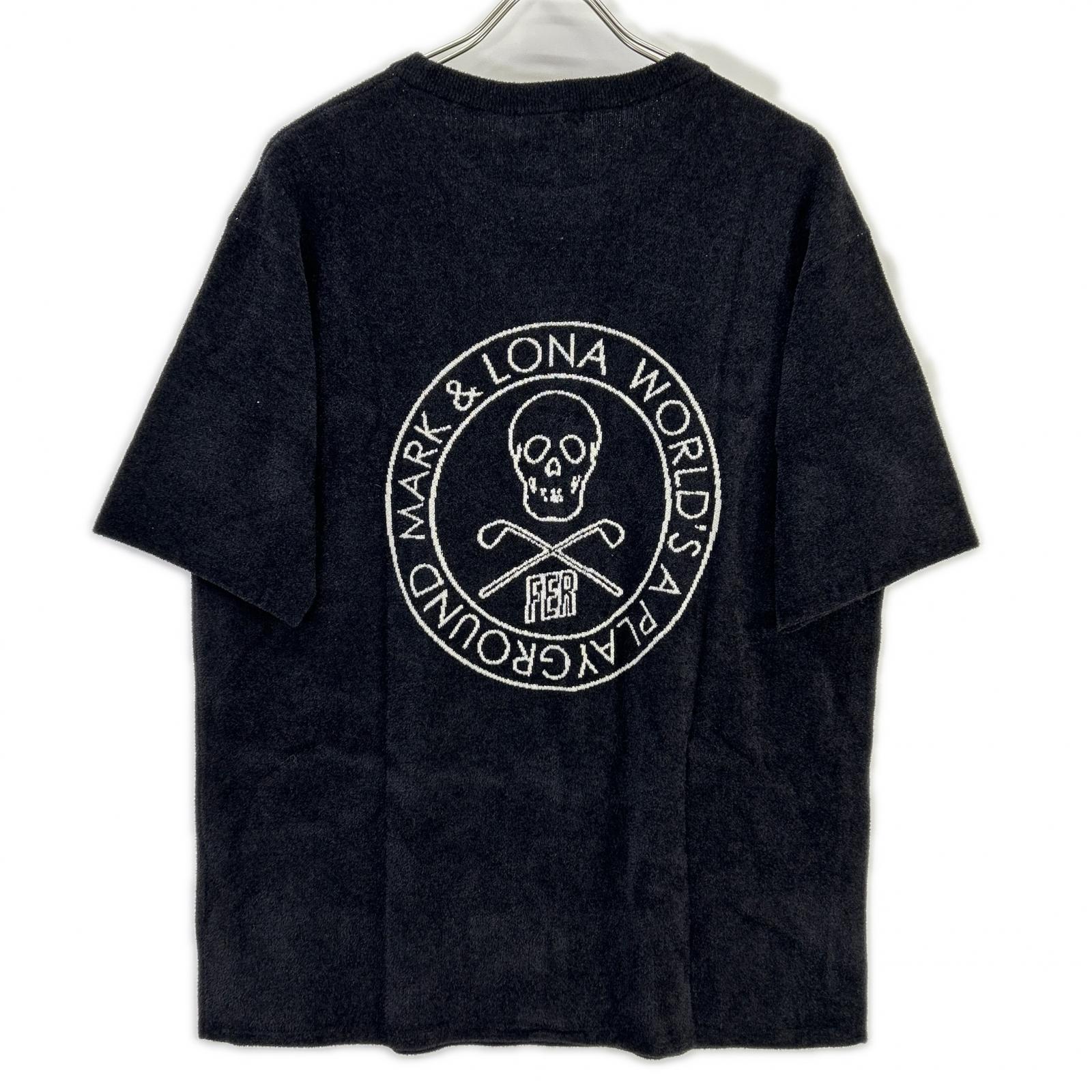 MARK&LONA マークアンドロナ MFM-6A-AA10 Plush Velour Touch ブラック Tシャツ トップス