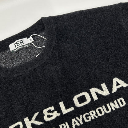 MARK&LONA マークアンドロナ MFM-6A-AA10 Plush Velour Touch ブラック Tシャツ トップス