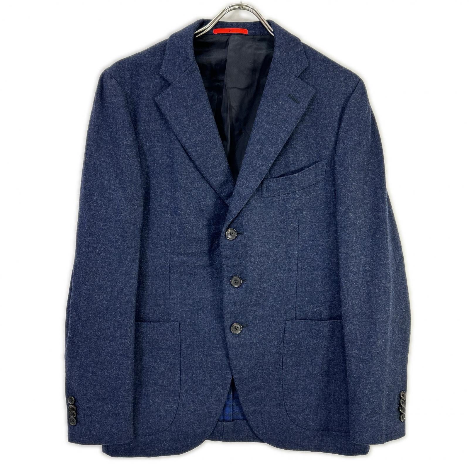 ISAIA イザイア SAILOR ウールカシミヤ ネイビー ノッチドラペル シングルジャケット ジャケット