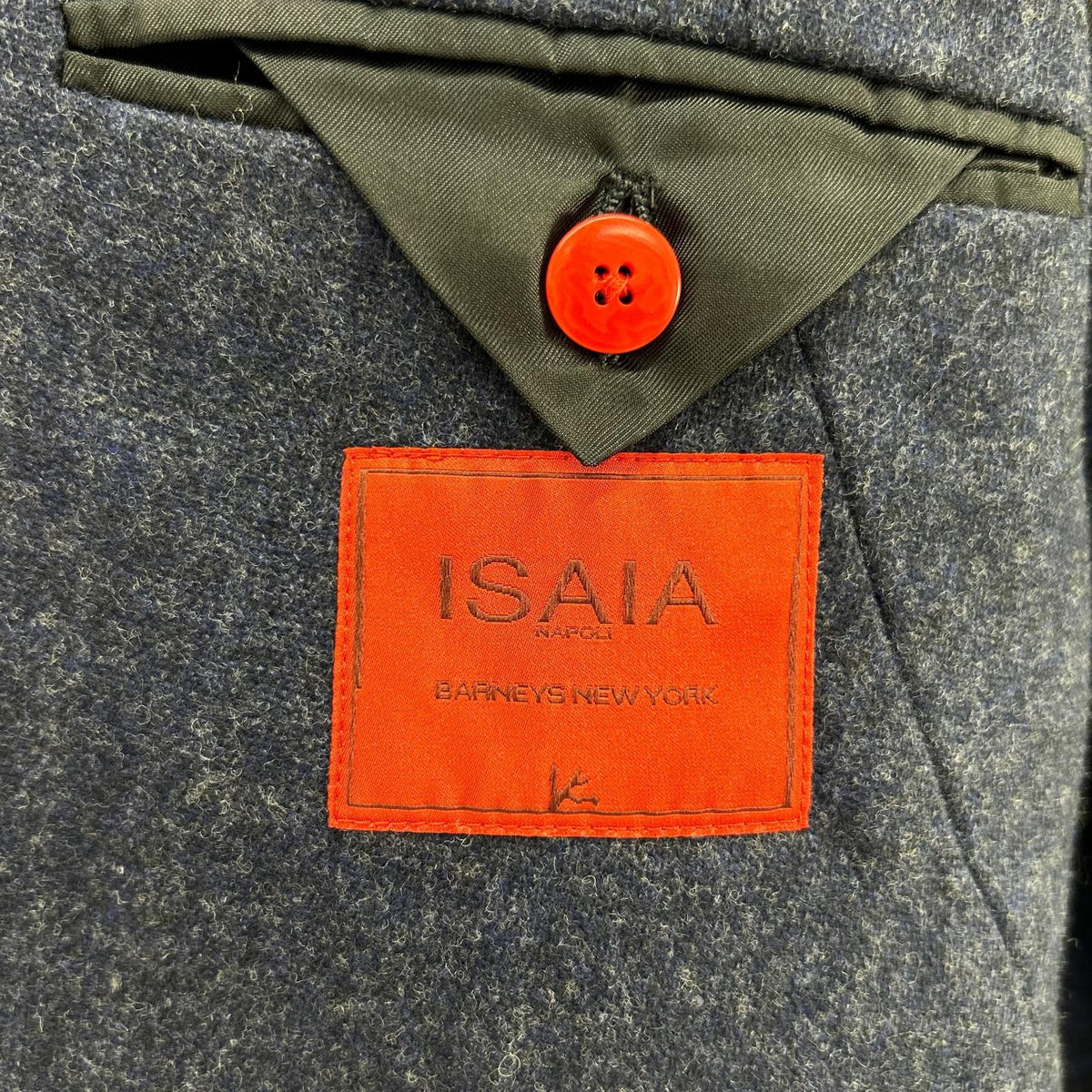 ISAIA SAILOR navy wool-cashmere notch-lapel single-breasted jacket Jacket