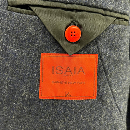 ISAIA SAILOR navy wool-cashmere notch-lapel single-breasted jacket Jacket