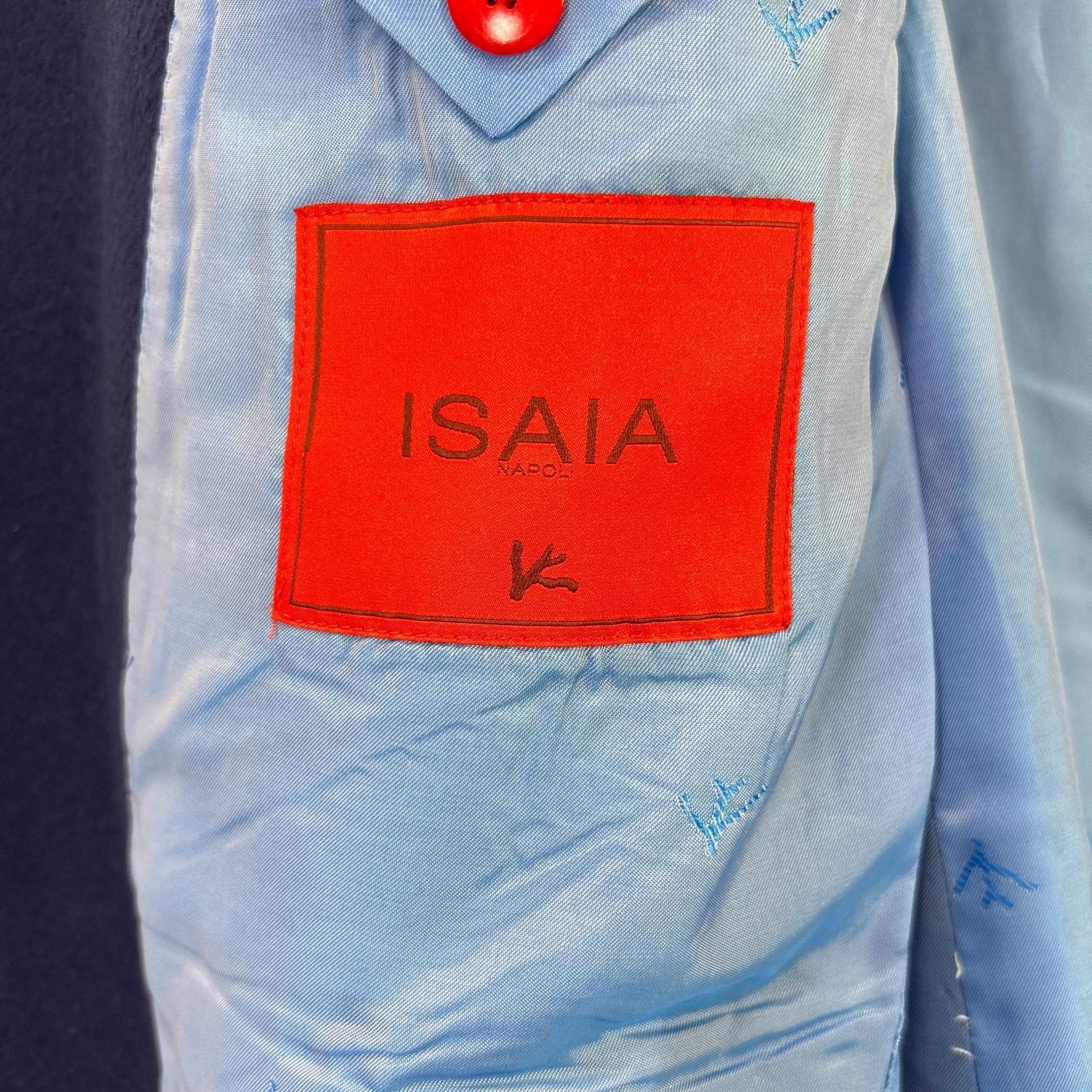 ISAIA イザイア COLORADO ウールカシミヤ ネイビー ダブルチェスターコート コート
