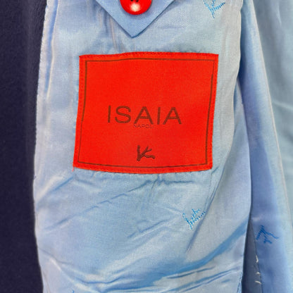 ISAIA イザイア COLORADO ウールカシミヤ ネイビー ダブルチェスターコート コート