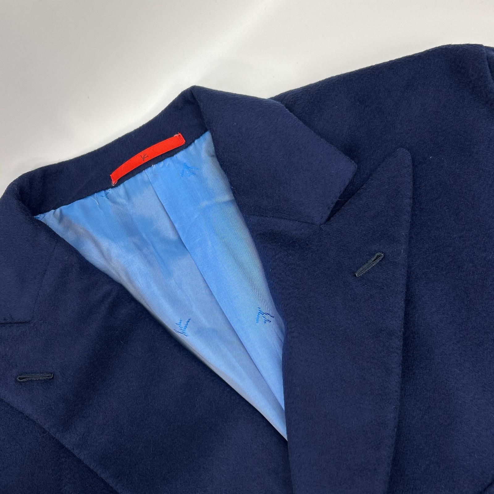 ISAIA イザイア COLORADO ウールカシミヤ ネイビー ダブルチェスターコート コート
