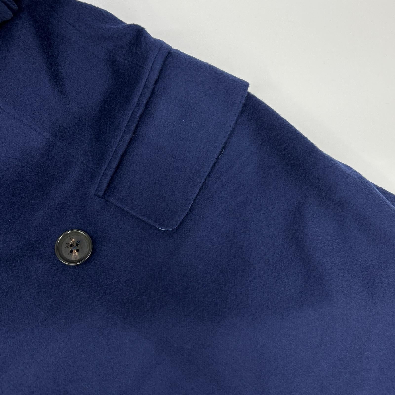ISAIA イザイア COLORADO ウールカシミヤ ネイビー ダブルチェスターコート コート
