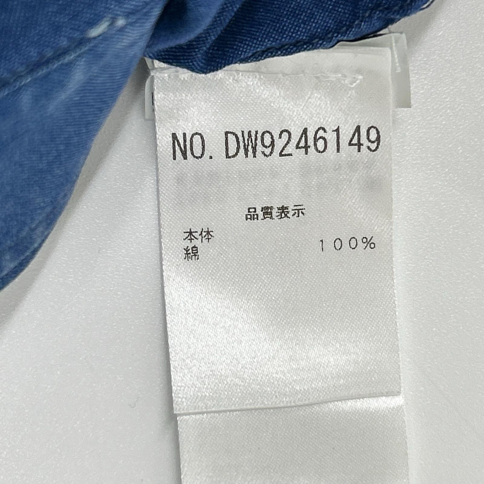 BRUNELLO CUCINELLI ブルネロクチネリ DW9246149 プリーツ ホリゾンタルカラー タキシードデニムシャツ トップス