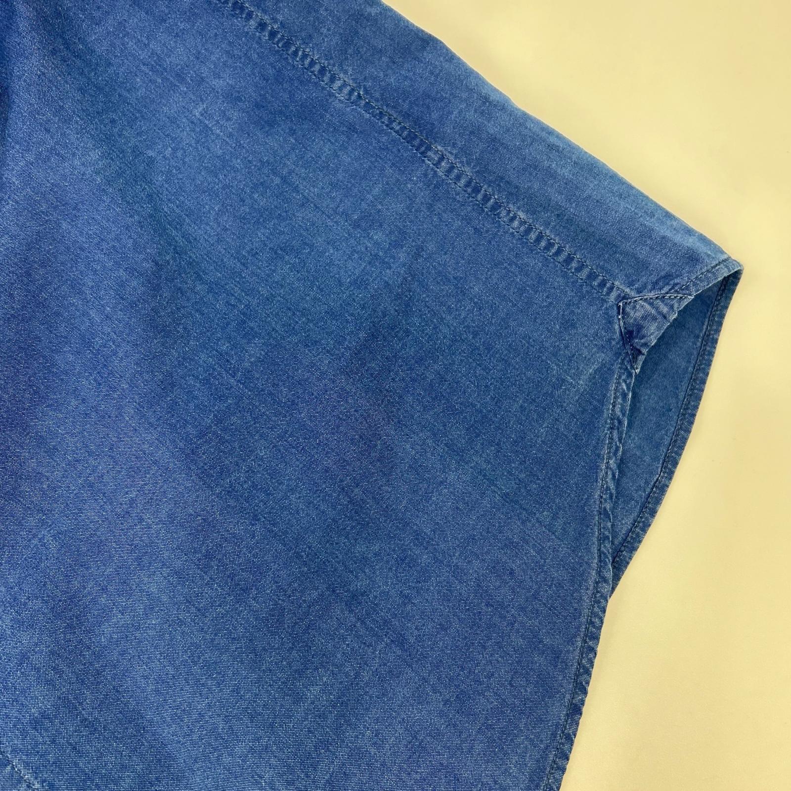 BRUNELLO CUCINELLI ブルネロクチネリ DW9246149 プリーツ ホリゾンタルカラー タキシードデニムシャツ トップス