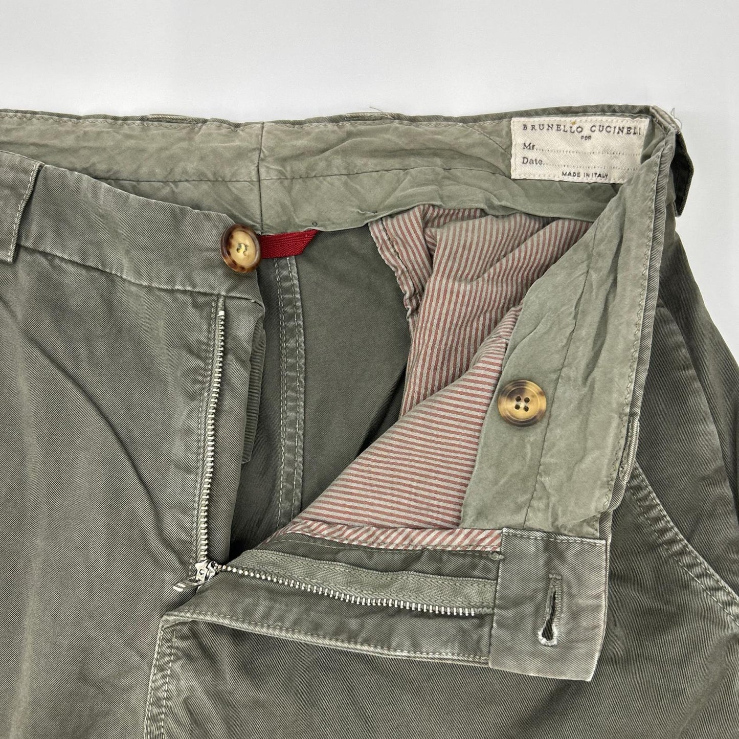 BRUNELLO CUCINELLI ブルネロクチネリ DE91930 カーキ アイビエイターパンツ ボトムス