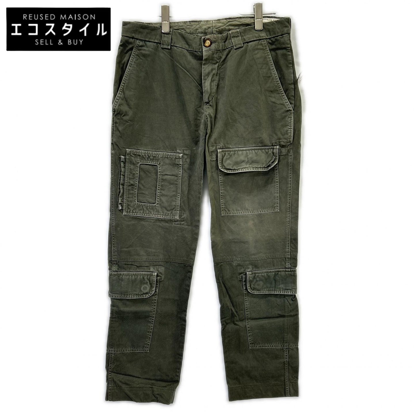 BRUNELLO CUCINELLI ブルネロクチネリ DE91930 カーキ アイビエイターパンツ ボトムス