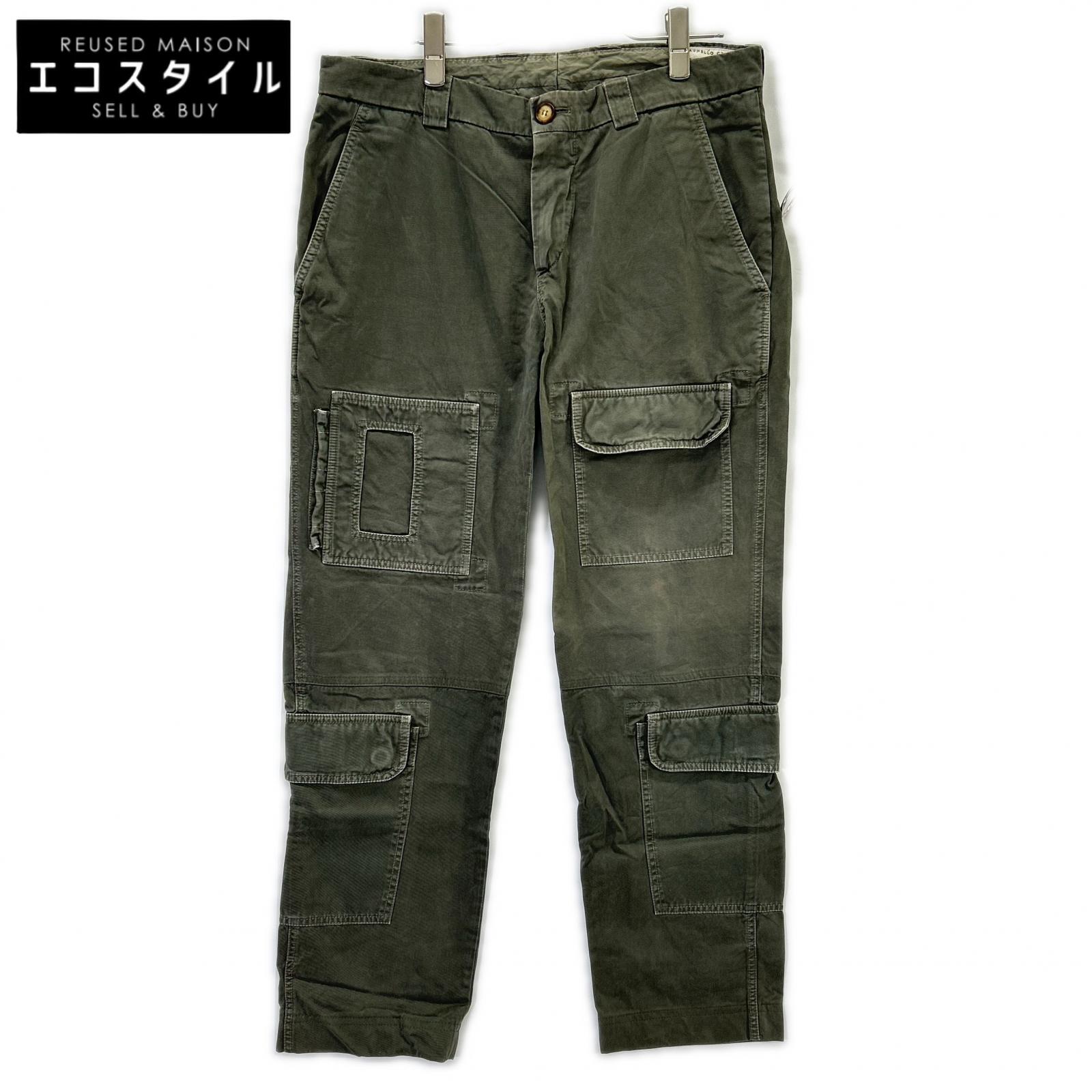 BRUNELLO CUCINELLI ブルネロクチネリ DE91930 カーキ アイビエイターパンツ ボトムス