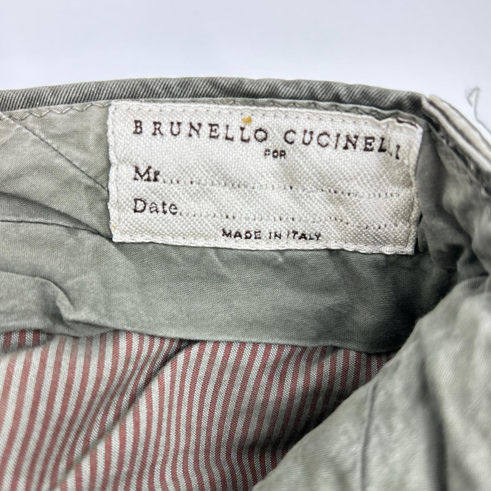 BRUNELLO CUCINELLI ブルネロクチネリ DE91930 カーキ アイビエイターパンツ ボトムス