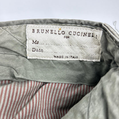 BRUNELLO CUCINELLI ブルネロクチネリ DE91930 カーキ アイビエイターパンツ ボトムス