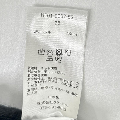 HEVE へイヴ HE01-0007-5S ブラックサテン オールインワン オーバーオール オールインワン