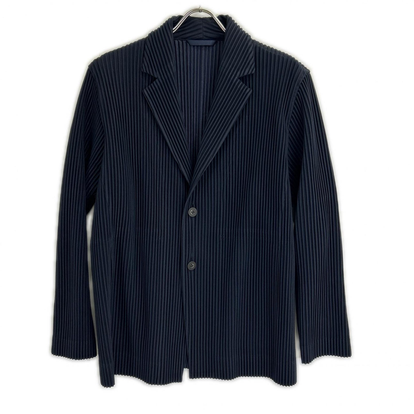HOMME PLISSE ISSEY MIYAKE オムプリッセ イッセイミヤケ HP55JD201 ネイビー BASICS プリーツテーラードジャケット ジャケット