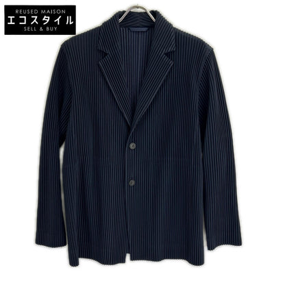 HOMME PLISSE ISSEY MIYAKE オムプリッセ イッセイミヤケ HP55JD201 ネイビー BASICS プリーツテーラードジャケット ジャケット