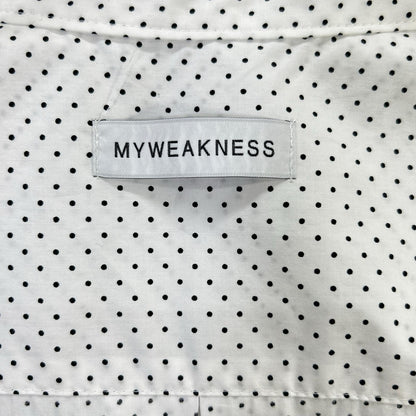 My weakness マイウィークネス 12-SH-10 ホワイト Sigrid Dot Shirt トップス