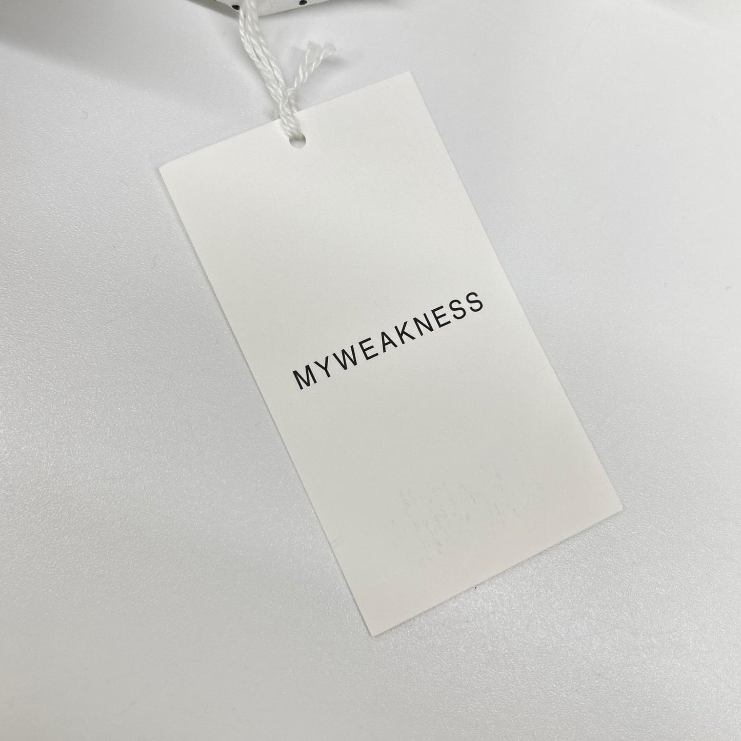 My weakness マイウィークネス 12-SH-10 ホワイト Sigrid Dot Shirt トップス