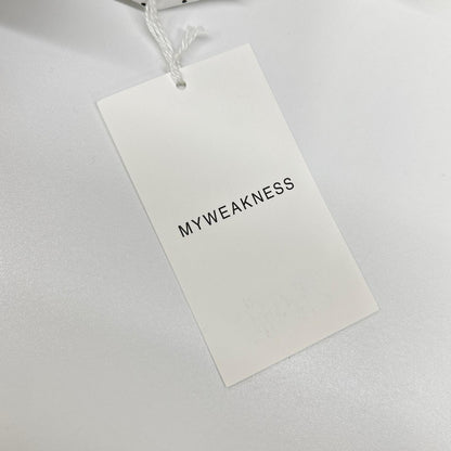 My weakness マイウィークネス 12-SH-10 ホワイト Sigrid Dot Shirt トップス