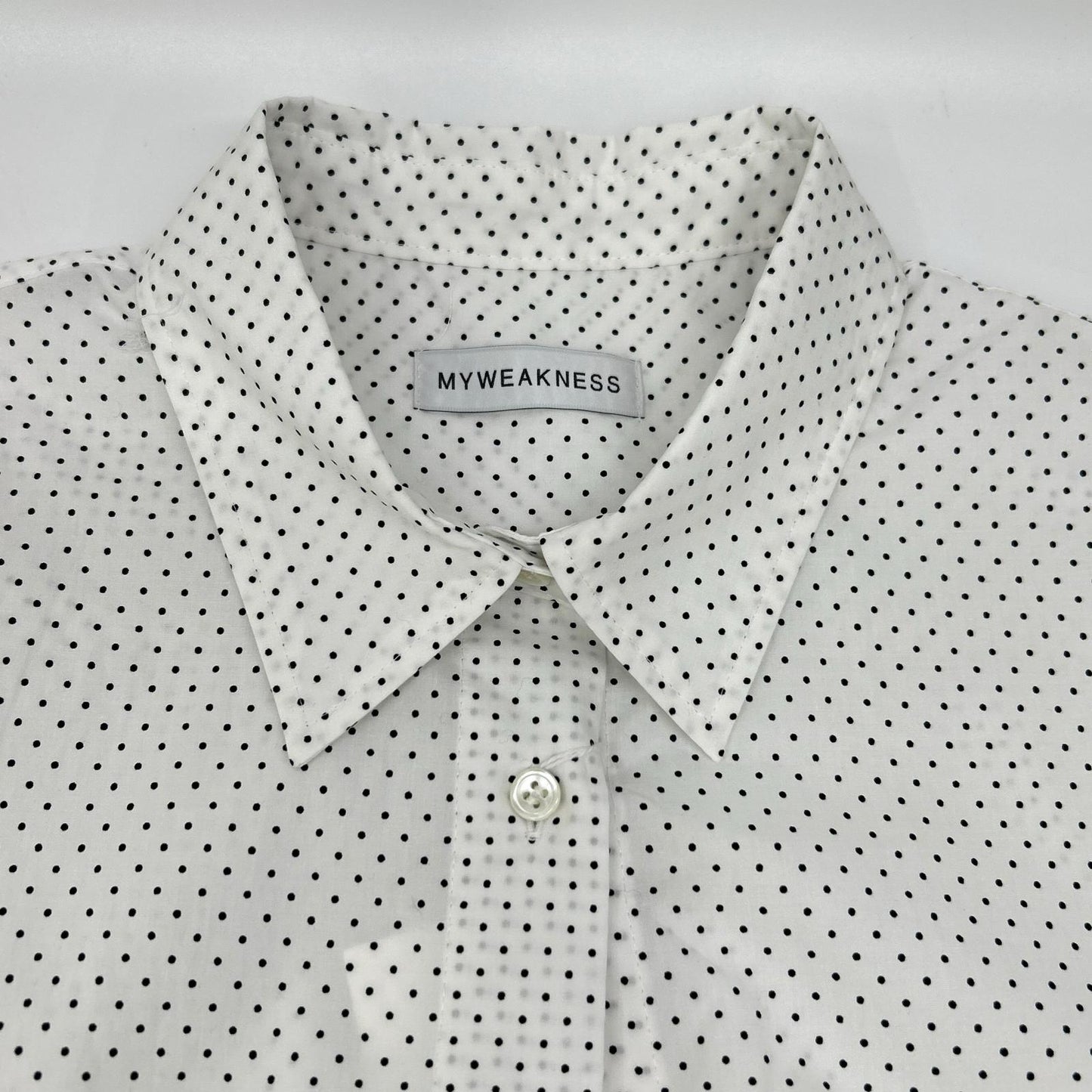 My weakness マイウィークネス 12-SH-10 ホワイト Sigrid Dot Shirt トップス
