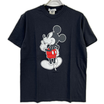 My weakness マイウィークネス 12-CS-05 ブラック ミッキー プリント 半袖Tシャツ トップス